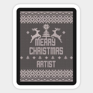 Merry Christmas ARTIST Sticker